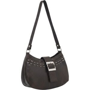 This shoulder bag features a vintage or Y2K-style design.